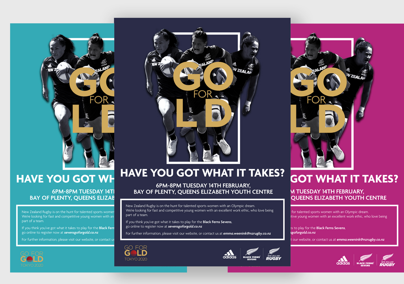 Go For Gold promotional posters